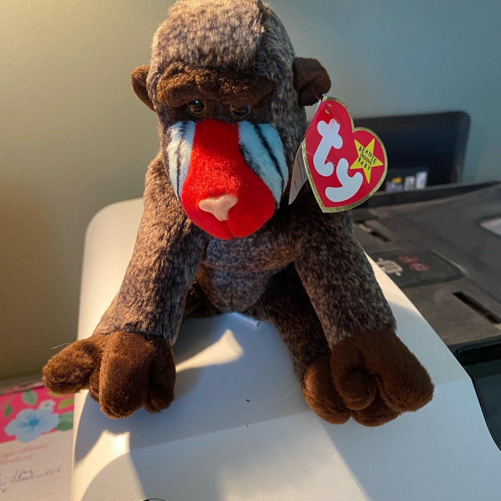 Retired ty beanie baby, cheeks.